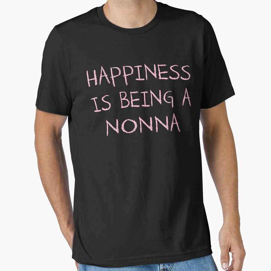 Happiness Is Being A Nonna Grandma Baby Shower Heart Gender Reveal Party Mens Womens T Shirt You Baby Shower Gender Reveal Party Mens Womens T Shirt Funny Cute Gift Italian Italy by arcadetoystore