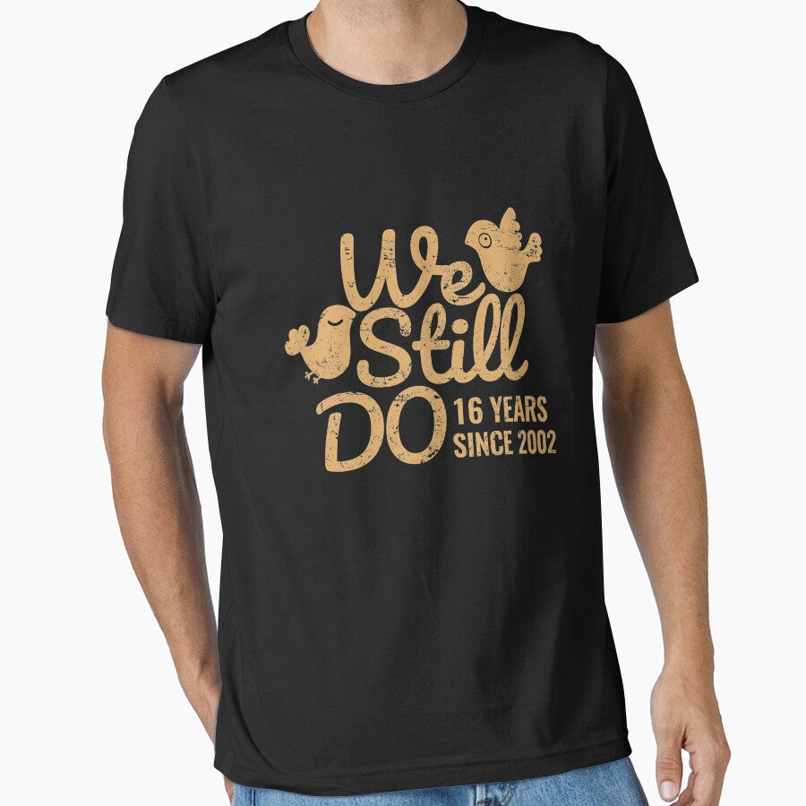16th Wedding Anniversary Gift Tee Sixteen Years of Marriage Matching T-shirt, Phone Cases And Other Gifts by MemWear