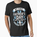 My First Fathers Day Baby Boy Outfit First Time Dad by MeowtivationP