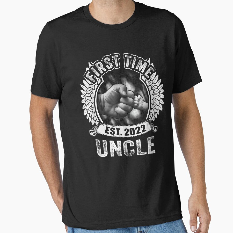 Promoted To Uncle 2022 Gift First Time Uncle Est 2022 by SeppeGoffin