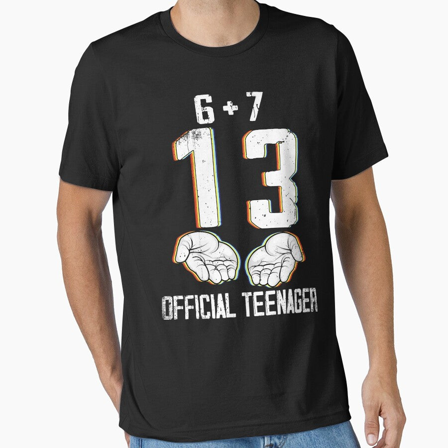 6+7 = 13 Year Old Boys Girls Teenager 13th Birthday Funny 67 Meme by jakaun
