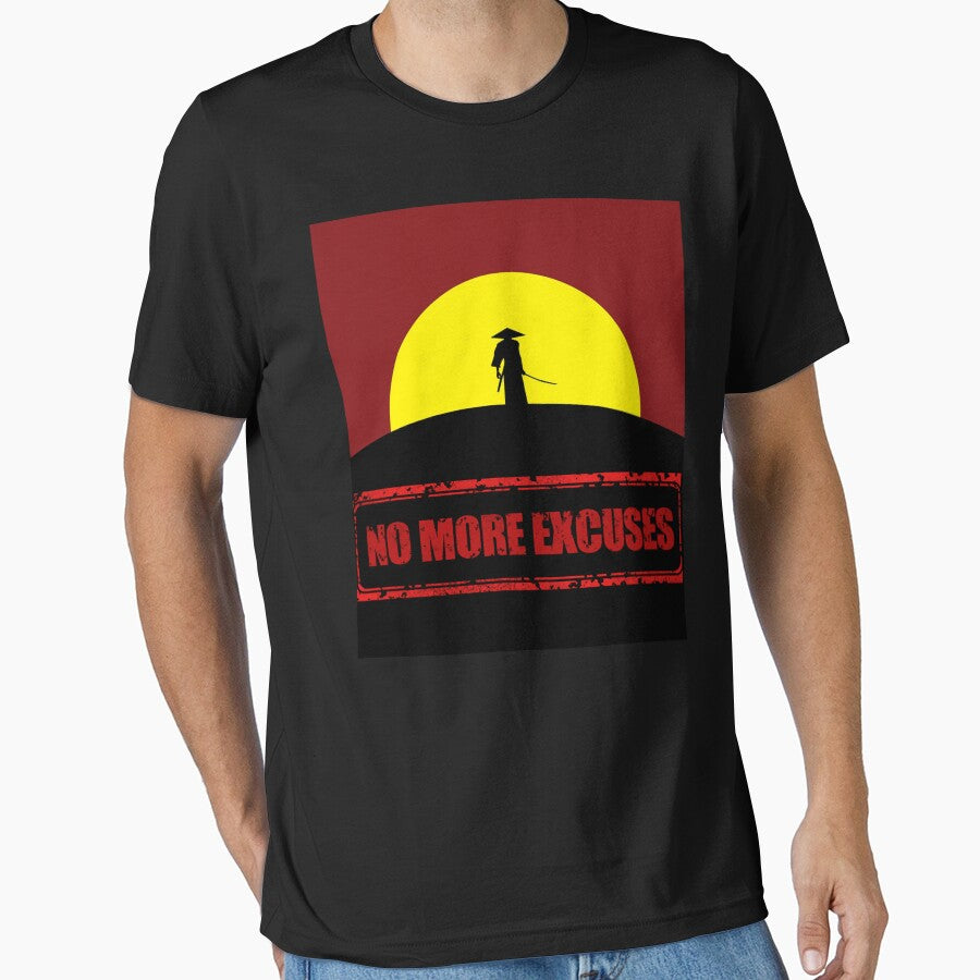 No More Excuses Japan T-Shirt Cool Design Tee by LJ4EVER