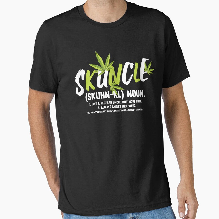 Funny Uncle Weed Smoker Skuncle Marijuana Uncle by SeppeGoffin