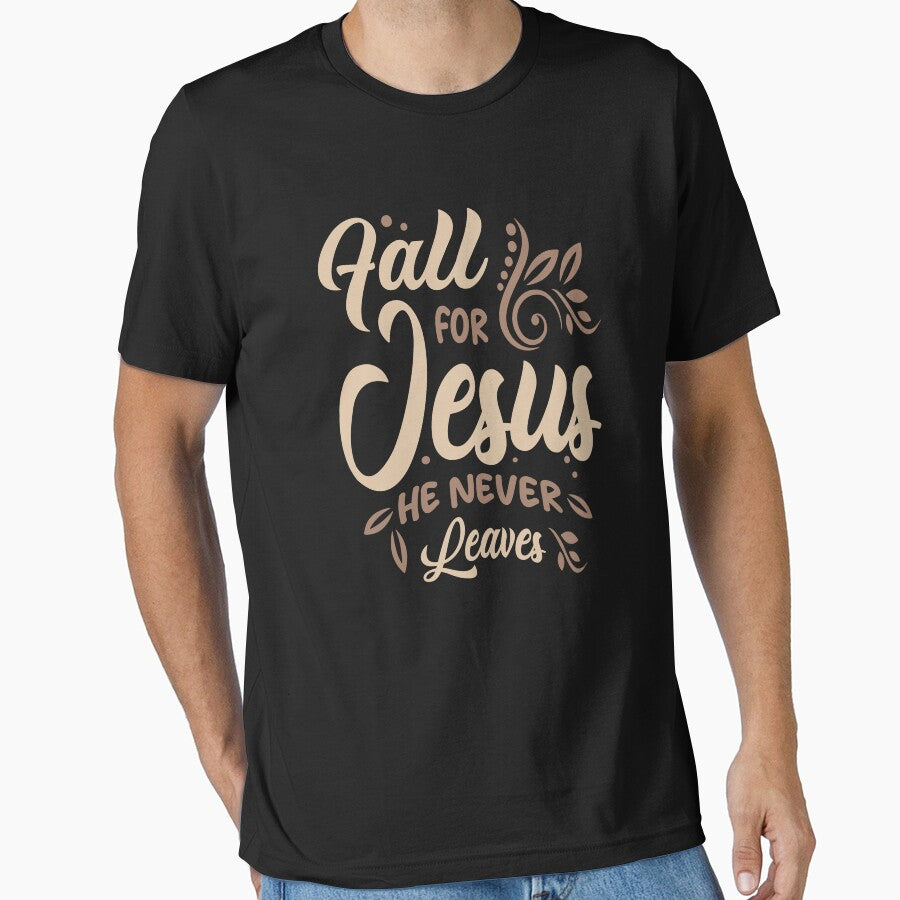 Jesus Never Leaves Inspirational Christian Quote by cidolopez