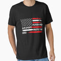 Husband Daddy Protector Hero Fathers Day American Flag by Abaddon-art
