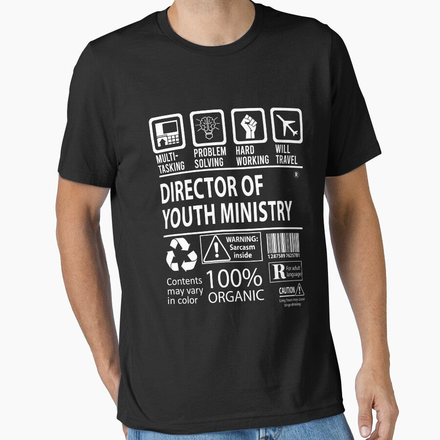 Director Of Youth Ministry T Shirt - MultiTasking Certified Job Gift Item Tee by oslandefren