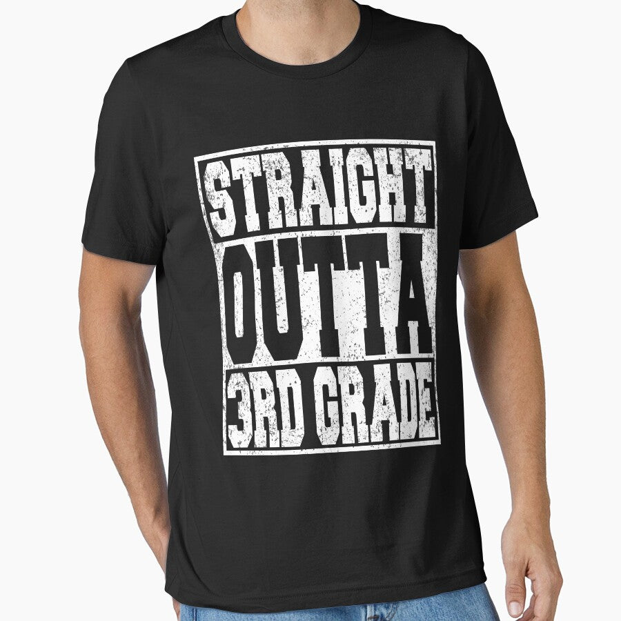 Straight Outta 3rd Grade Third Grade First Day Back To School Graduation by ARTZ84