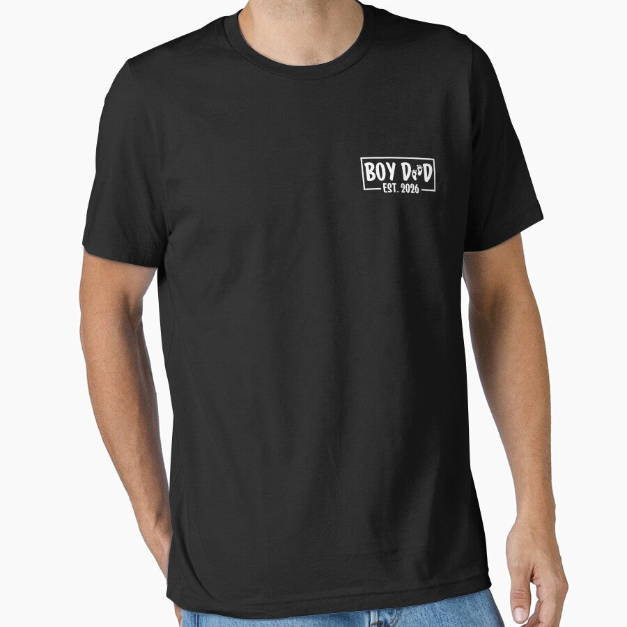 Dad of Boy Est. 2026 Logo Dad Father Daddy by SakuraPxl