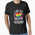 I Love my Awesome Husband Gay Couple Matching by angelabeulah