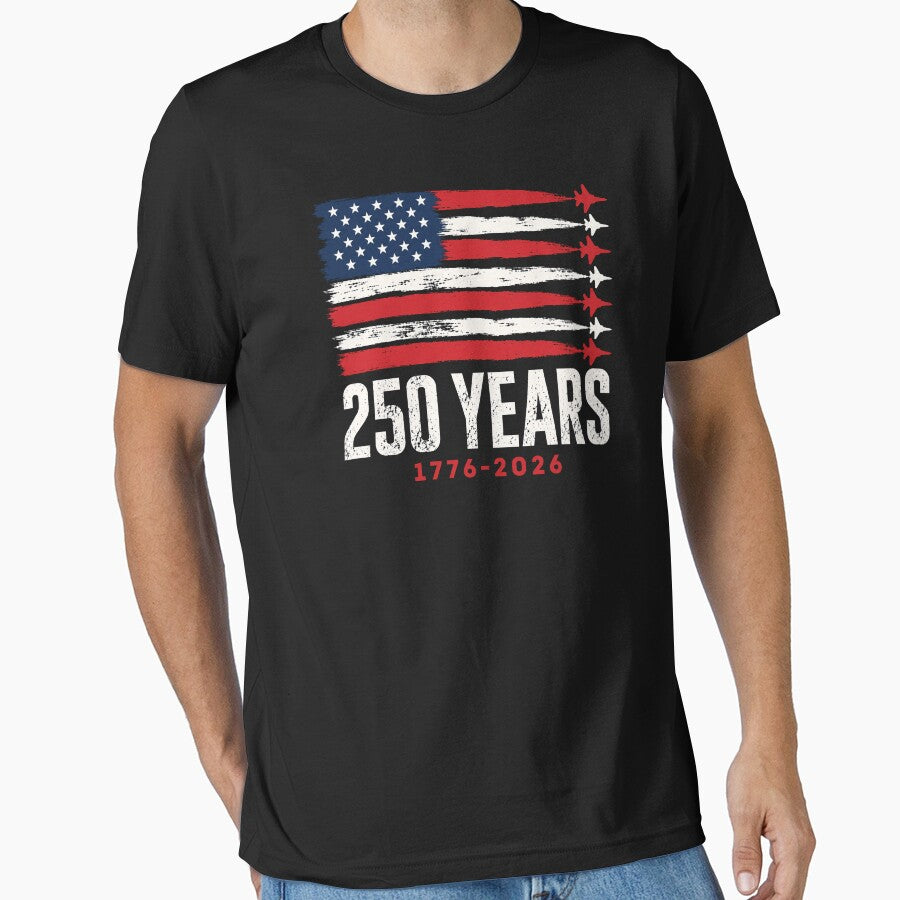 250 Years 1776-2026 250th Anniversary USA Flag by NicowrmSArt