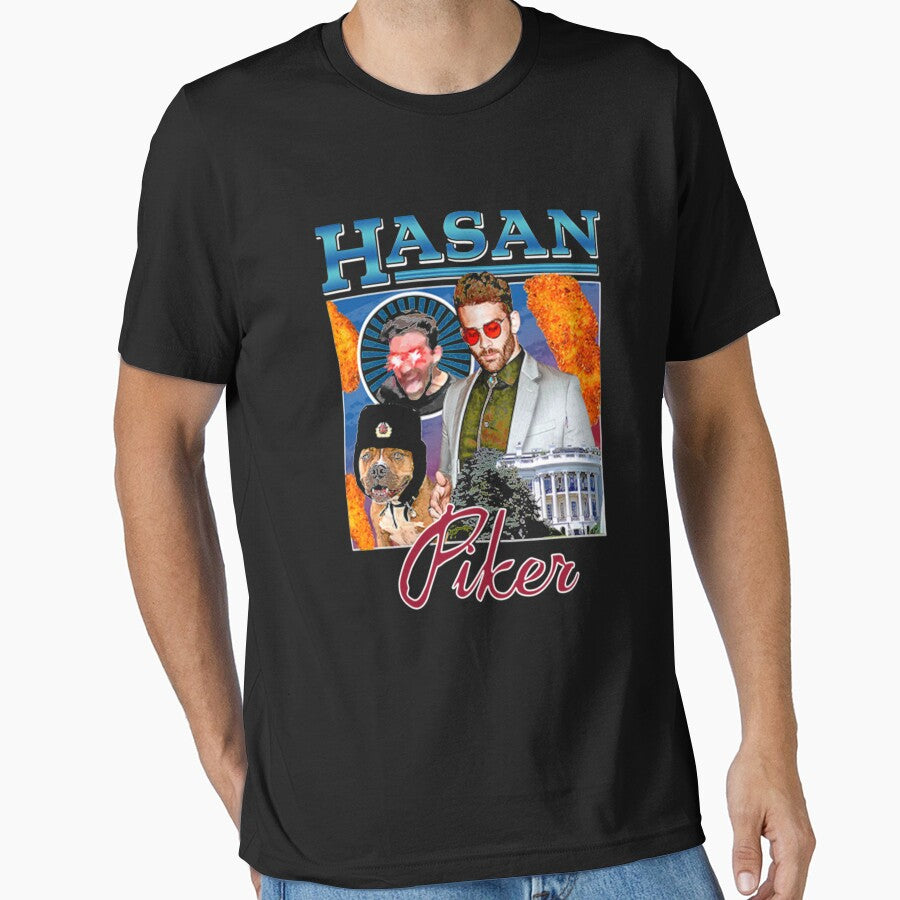 Hasan Piker T-Shirts Gift For Fans, For Men and Women, Gift Mother Day, Father Day by KristaKane