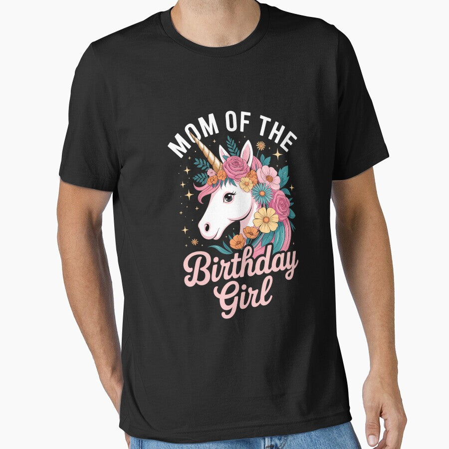 Mom Of The Birthday Girl Mother Gifts Unicorn Birthday by VENOM0RIOT