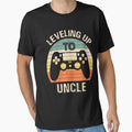 Leveling up to uncle 2021 funny video gamer vintage men by SeppeGoffin
