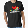 Baseball Aunt Tie Dye Bat Heart Design by KIROSALS