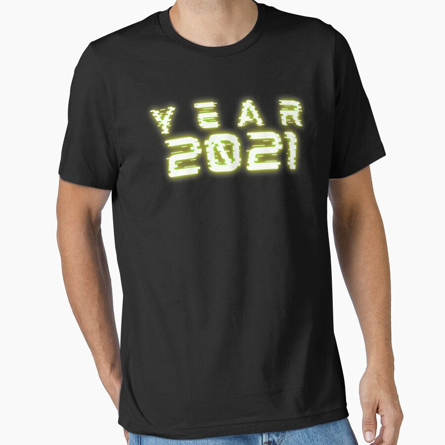 Year 2021 Futuristic | Happy New Year | New Years Eve Gift by trendo