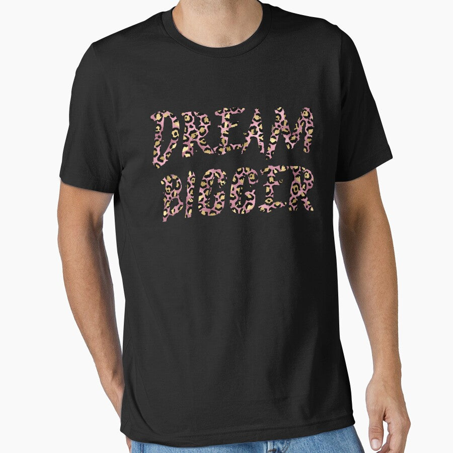 Dream Bigger in Pink and Gold leopard prints by lovesuperkarma
