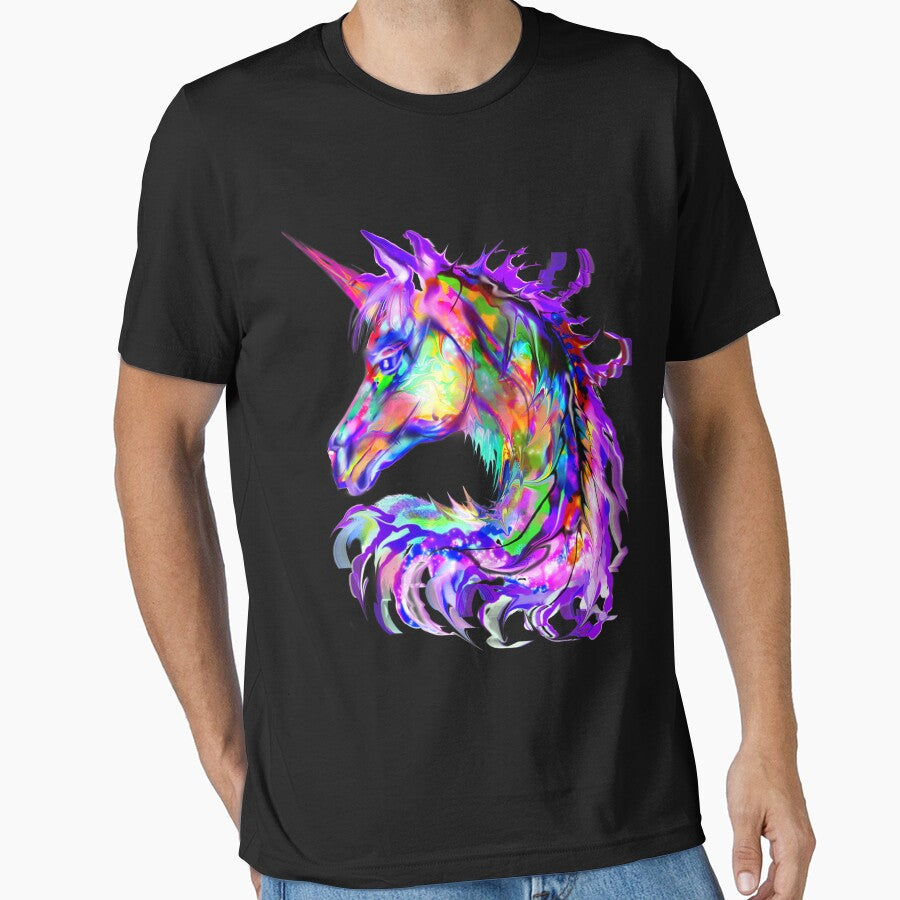 Colorful Rainbow Cute Unicorn Festival Rave Neon Horse Funny Animal Lover by EmilyPippin