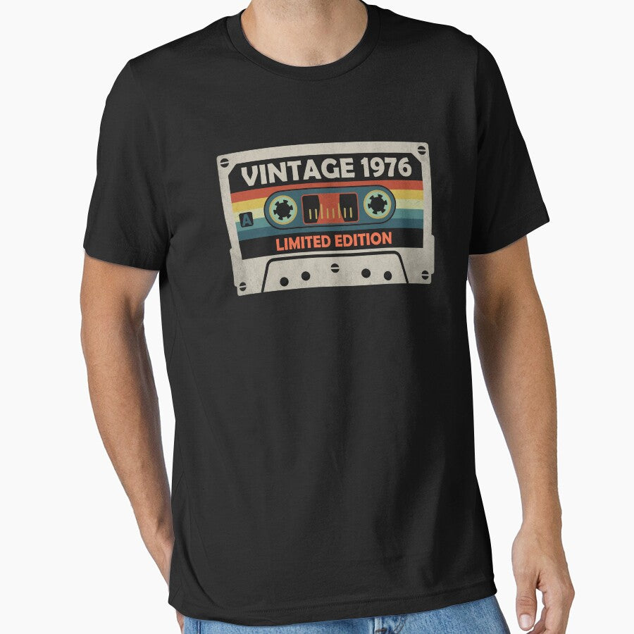 Vintage 1976 50th Birthday Gift Idea Retro Cassette Tape by FernaRoje
