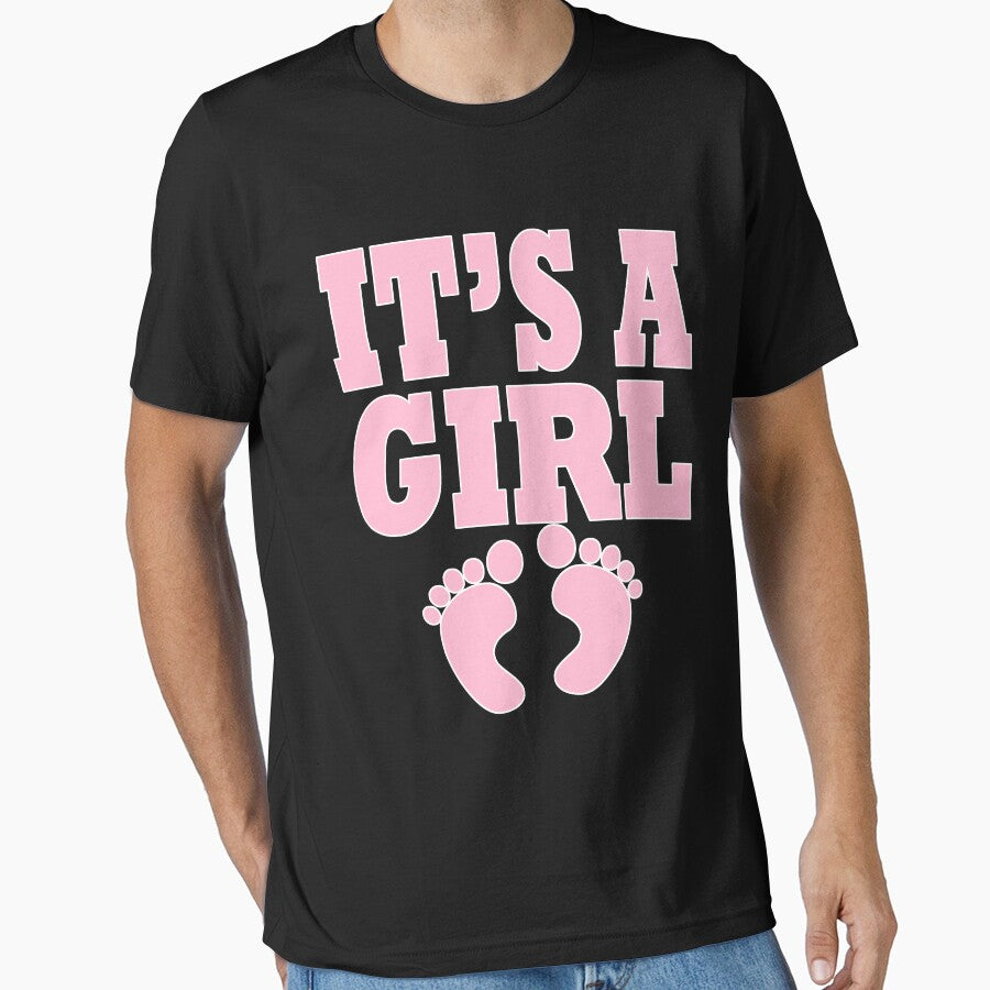 its  a thing whiteIts A Girl Adoption Party Cute Funny Gender Reveal Baby Shower T Shirt Pink by arcadetoystore