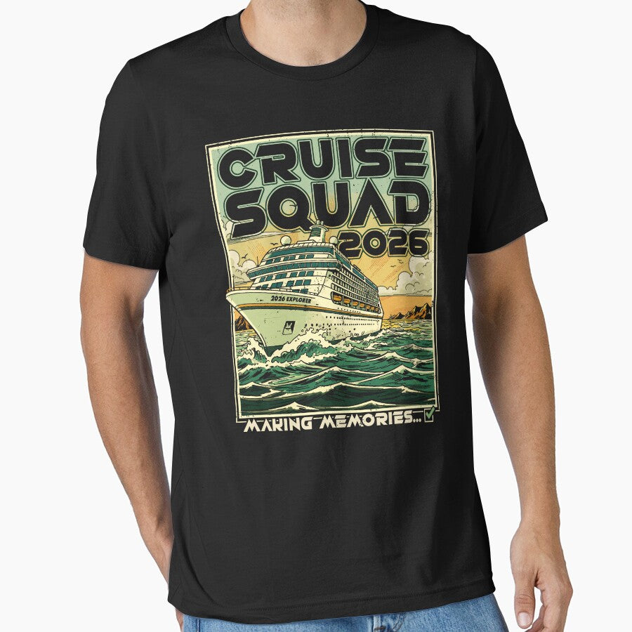 Cruise Squad 2026 - Vintage Cruise Summer Vacation Family by Nerd Shizzle