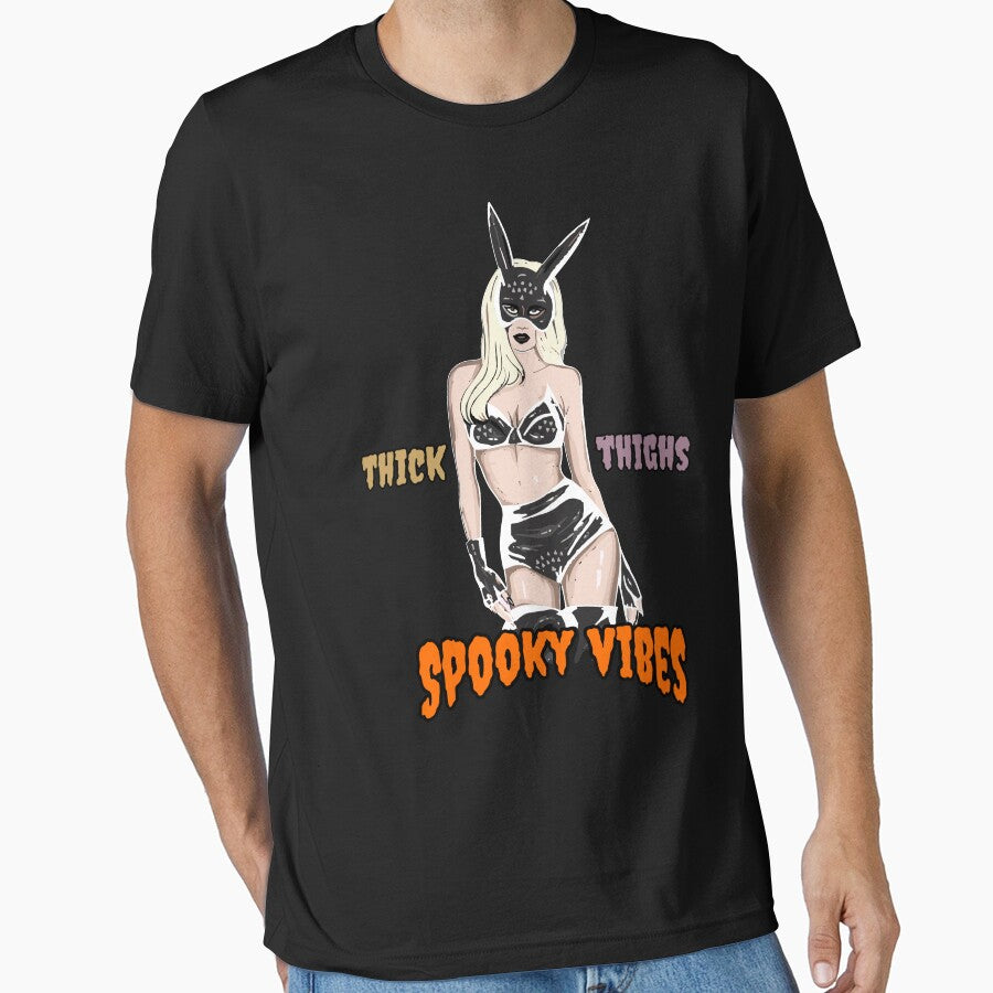 Thick Thighs Spooky Vibes, Halloween by happytrendjct