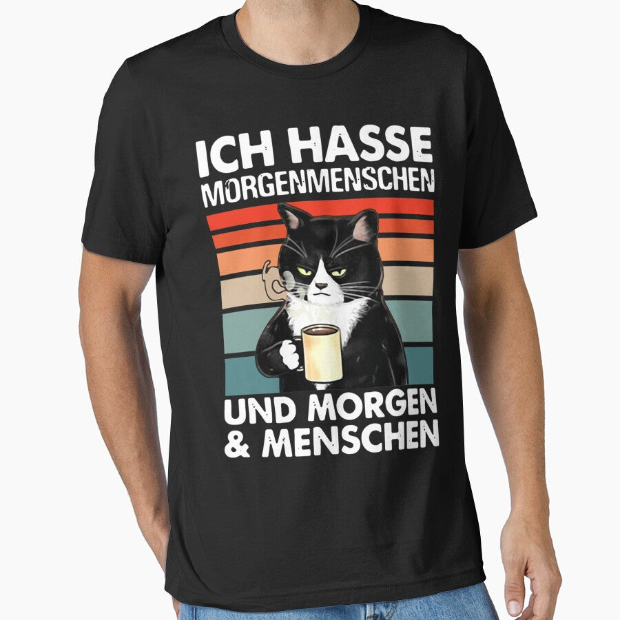 CAT ICH HASSE MORGENMENSCHEN VINTAGE Classic by Annshop
