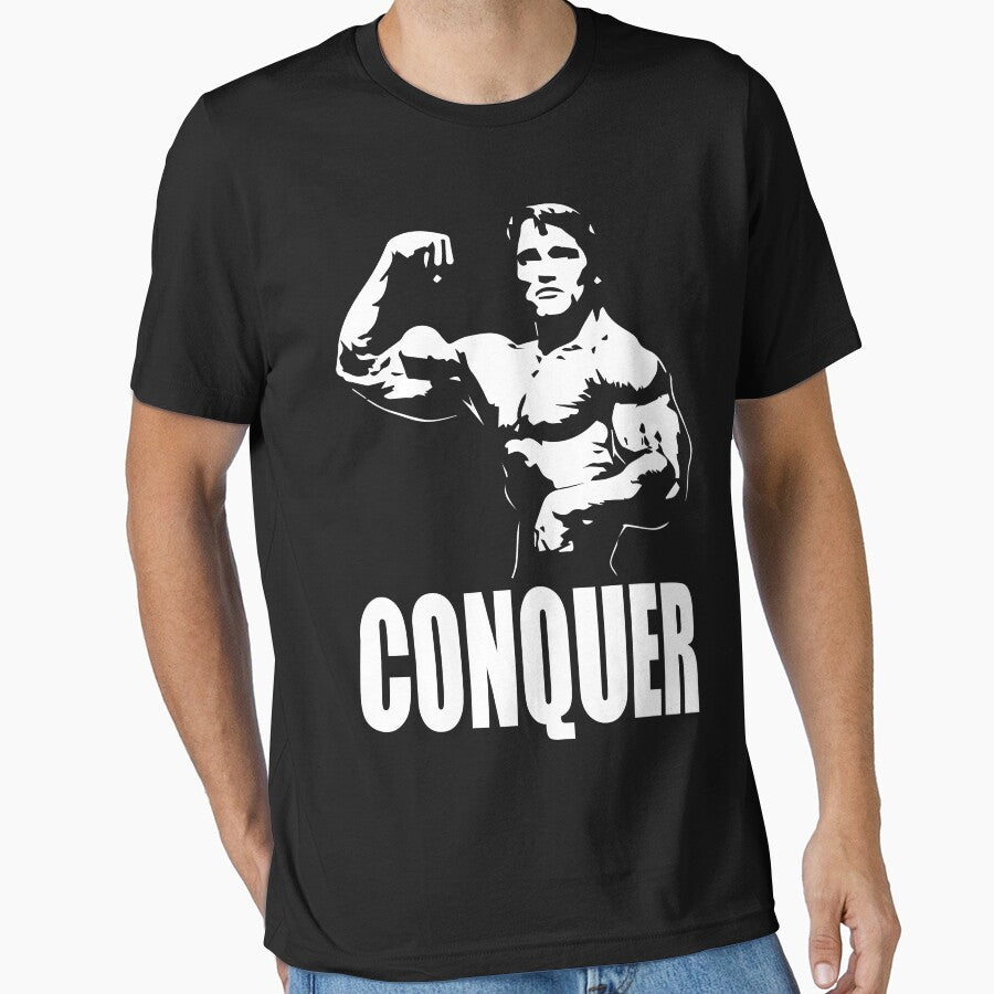 CONQUER (Arnold Single Bicep Flex) by ilovearnie