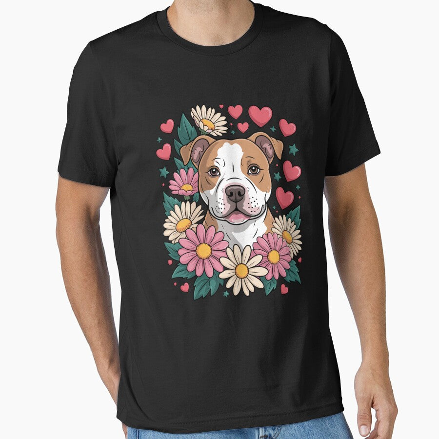 Cool Pitbull Design For Women Girls Cute Dog Mom Lover by CleoJames