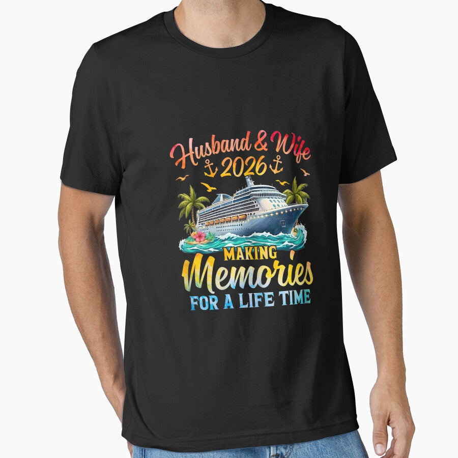 Husband & Wife 2026 Making Memories Cruise Matching Couple by FrankIsabel
