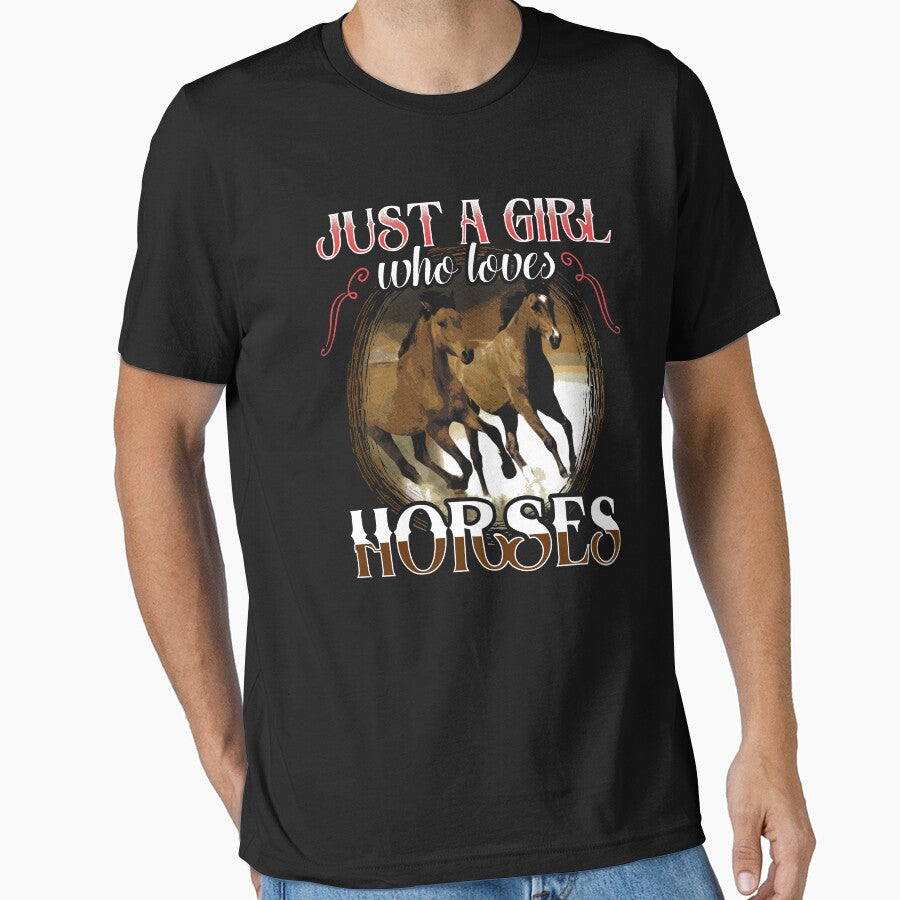 Just a girl who loves horses - horse lover by Captain Mood