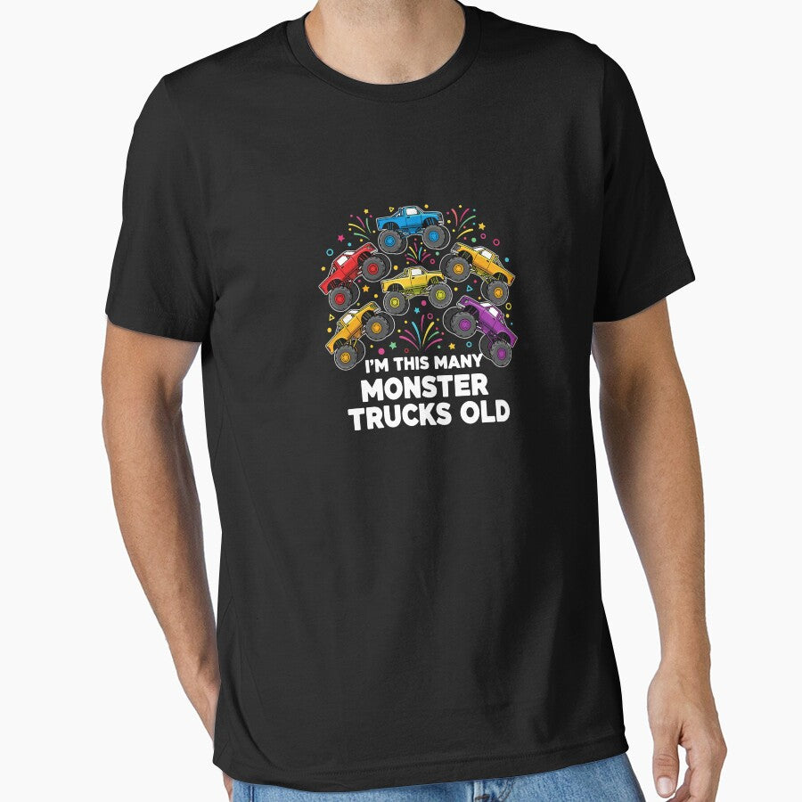 I'm This Many Monster Trucks Old Seventh Birthday Kids Party by PopStars1993