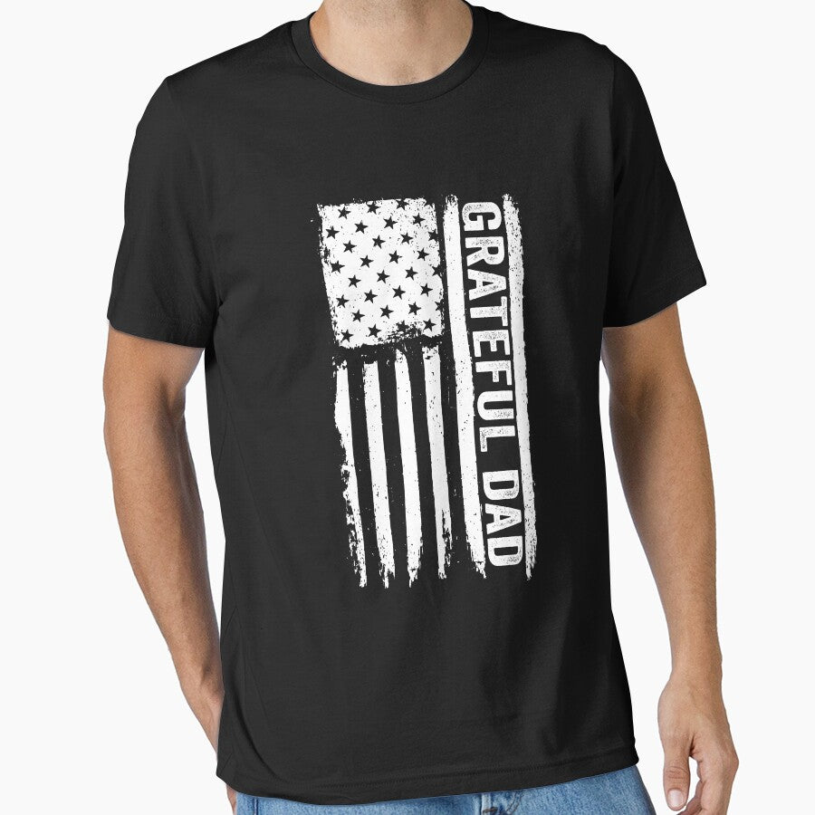 Grateful Dad Patriotic USA Father's Day Grateful Dad Gear by DynamicDesign