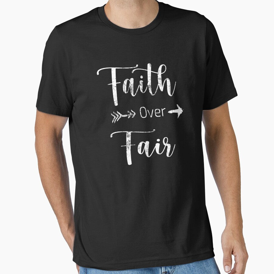 Faith Over Fair Simple Classic Vintage - Cute Quotes - Motivation Quotes by YA45 Store