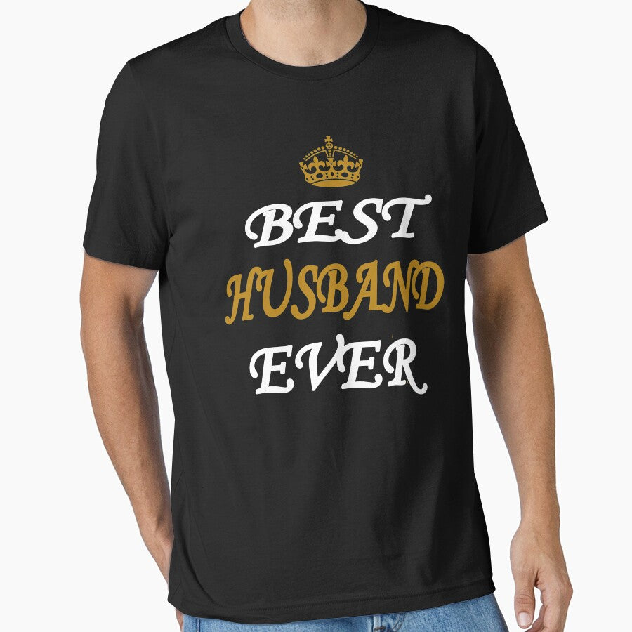 Best Husband Ever Novelty with a royal crown because truly you are a king,  Great Gift Idea For Men or Women Married Couple Spouse Lover Or Partner. by HINDAM4U