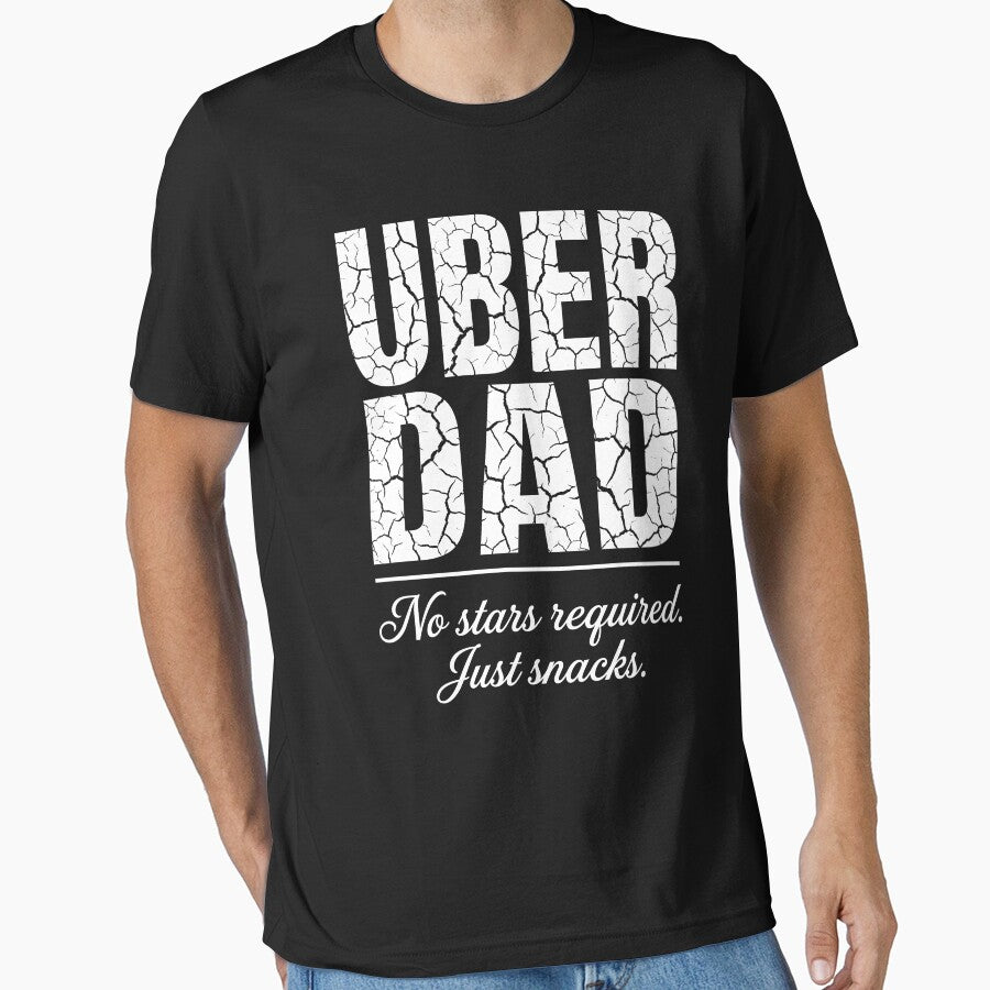 Uber Dad No Stars Required Just Snacks Father Parenting Humor by SofenArt
