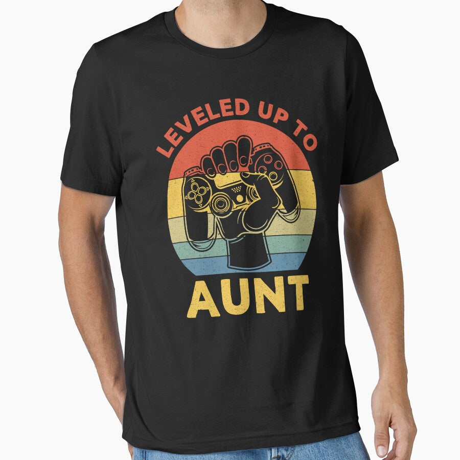 Leveled Up To Aunt: Aunt Gift - New Auntie of Nephew or Niece by Adexyl