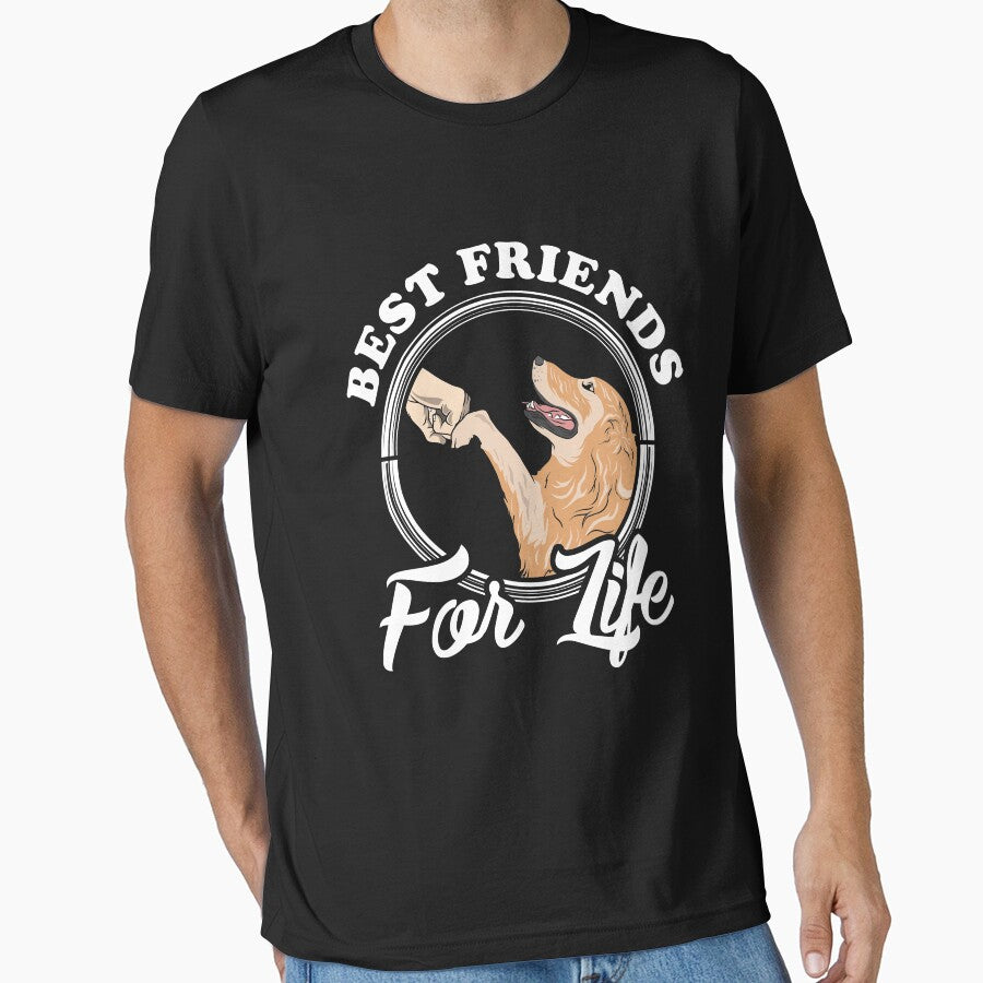Golden Retriever Lover Design "Best Friends For Life" by adsman68