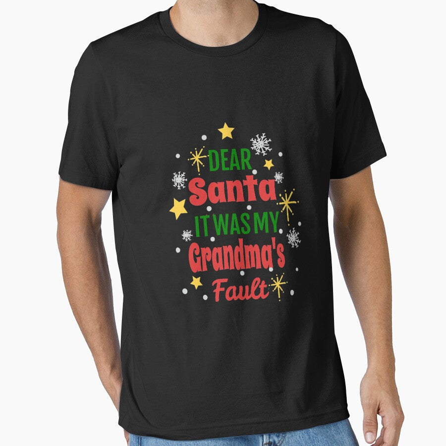It's My Grandmas Fault Christmas Family Pajamas Matching Set by JeffreyMCombs