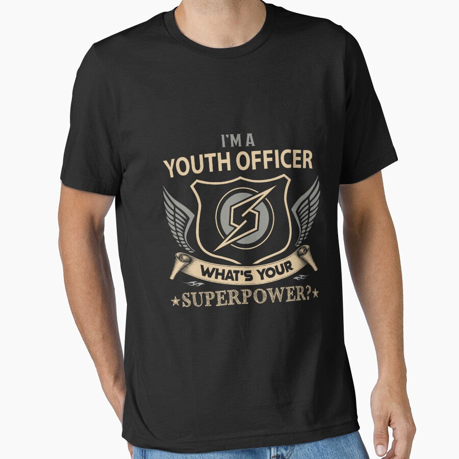 Youth Officer T Shirt - What Is Your Superpower Job Gift Item Tee by nutallrosario
