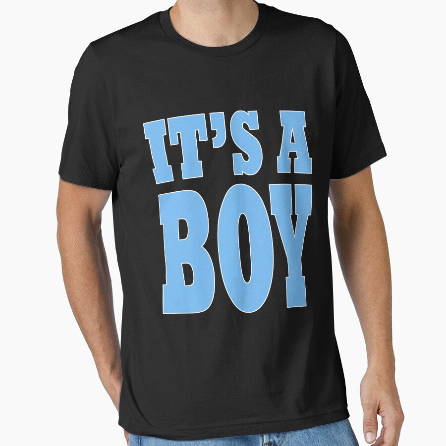 its  a thing whiteIts A Boy Adoption Party Cute Funny Gender Reveal Baby Shower T Shirt big blue by arcadetoystore
