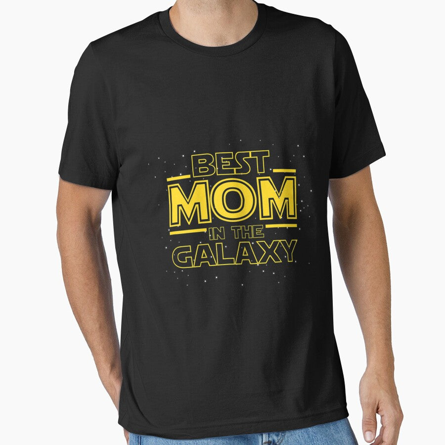 Womens Mom Shirt Gift for New Mom, Best Mom in the Galaxy by robbenxcpottqr