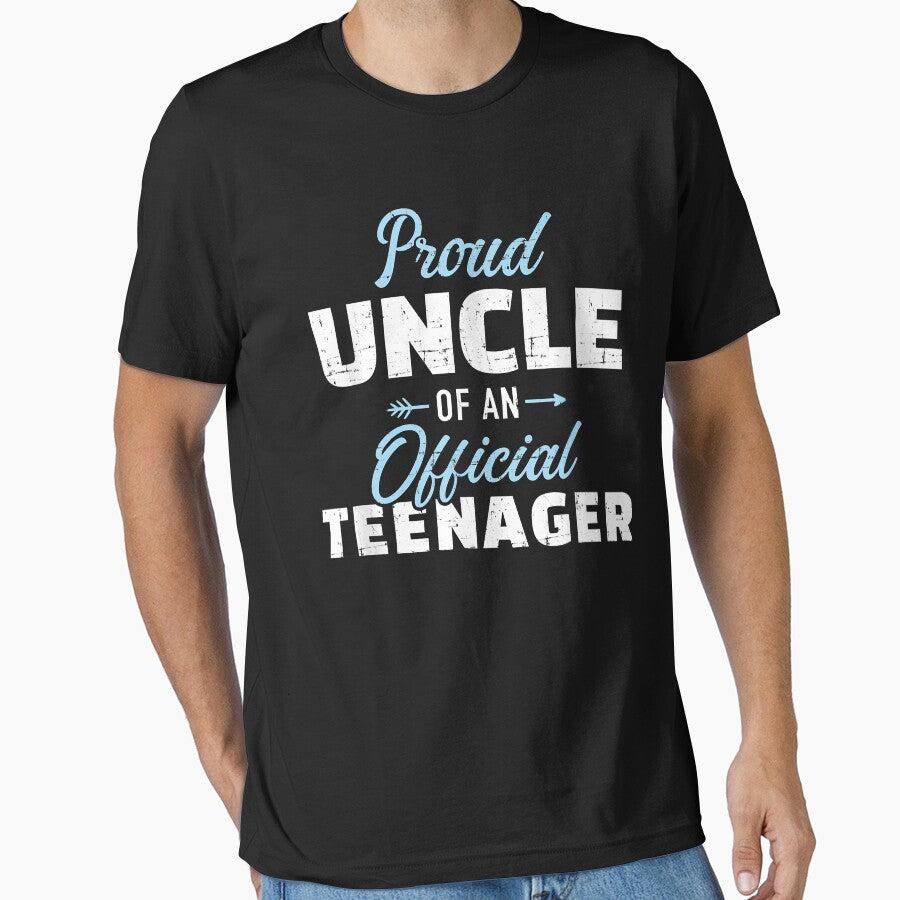 Mens Proud uncle of a teenager 13th birthday by SeppeGoffin