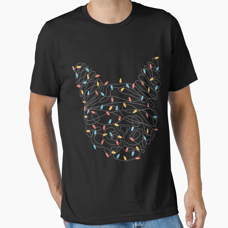Womens Christmas Cat shirt by NormaEng