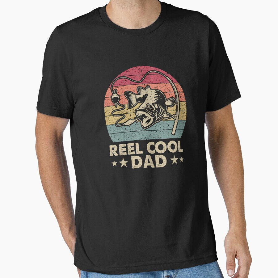 Vintage Reel Cool Dad, Funny Dad. Best Dad Ever by vintagearttee