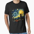 Cat Starry Night Van Gogh Cat For Cat Lover Cat Mom Cat Dad by SteveAllentc