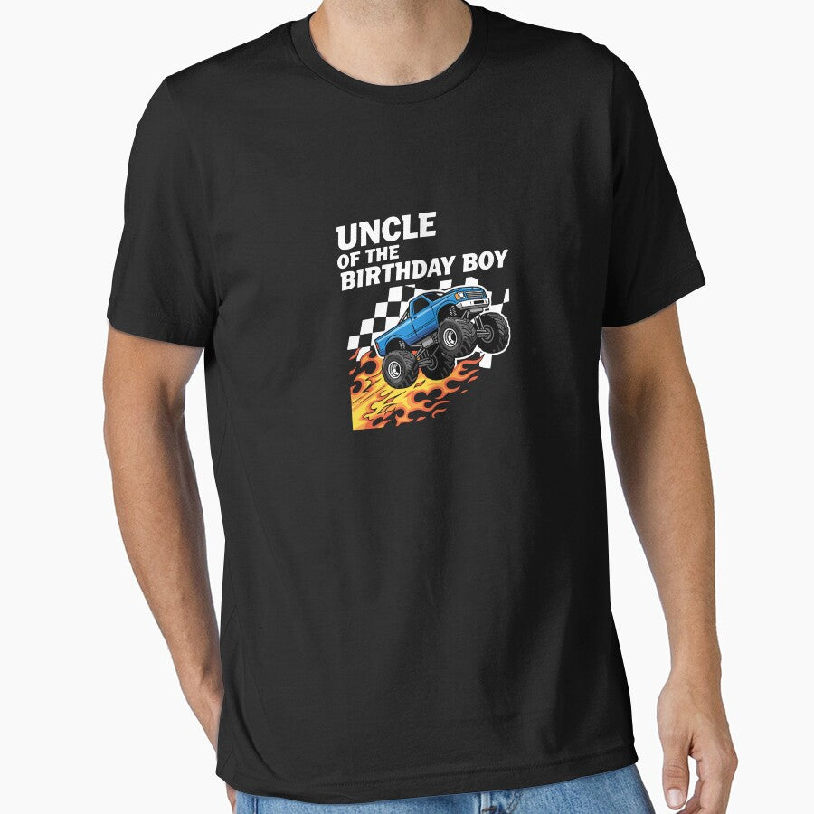 Uncle Of The Birthday Boy Monster Truck Birthday Family by PopStars1993