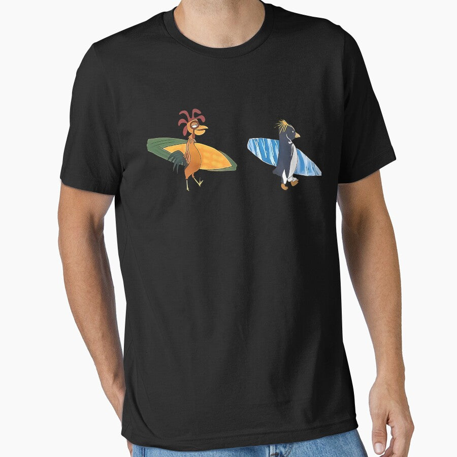 Surfs Up Chicken Joe And Cody by StanleyJames35
