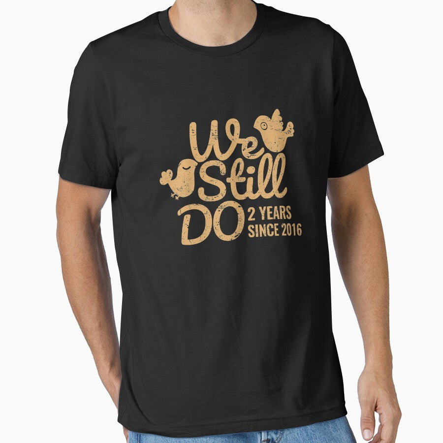 Cotton Wedding Anniversary Gift Tee Two Years of Marriage Shirt, Phone Cases And Other Gifts by MemWear