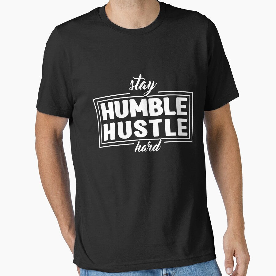 Stay Humble Hustle Hard Quote Aesthetic minimalistic look by SimpleAndGreat