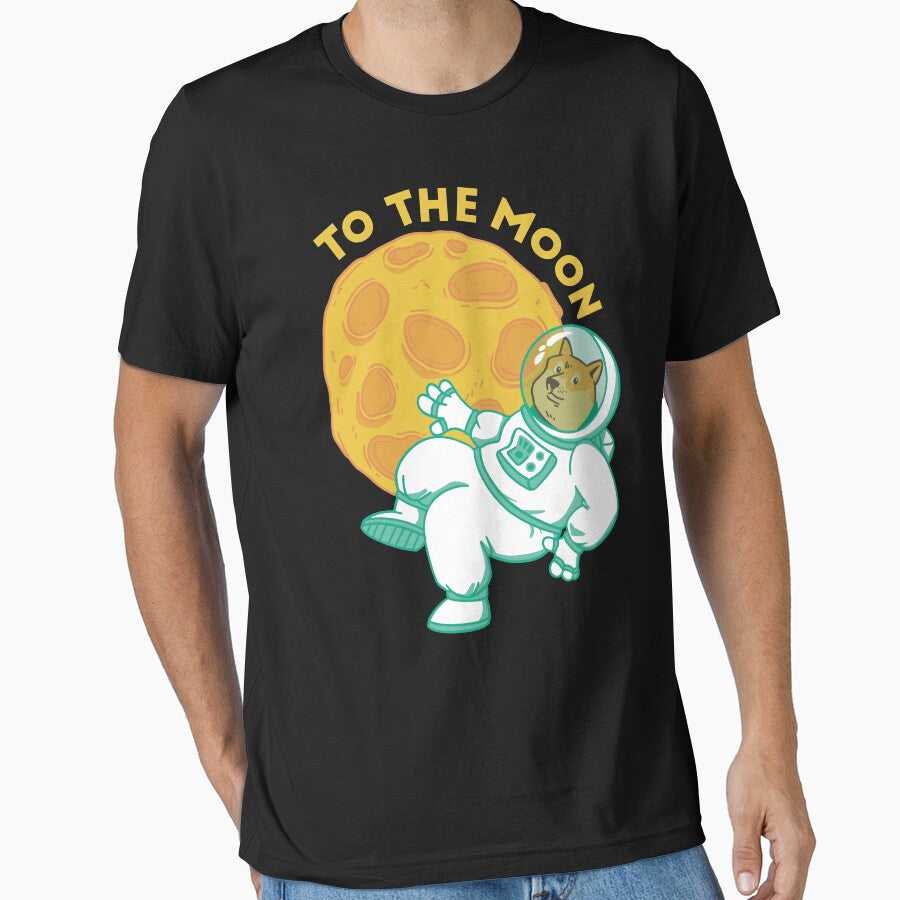 Dogecoin To The Moon by Hoiho Adventure Shirts